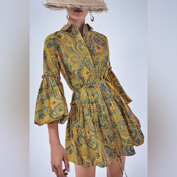 Alexis Zamata mini dress with sleeve gently worn size small - Picture 9 of 9